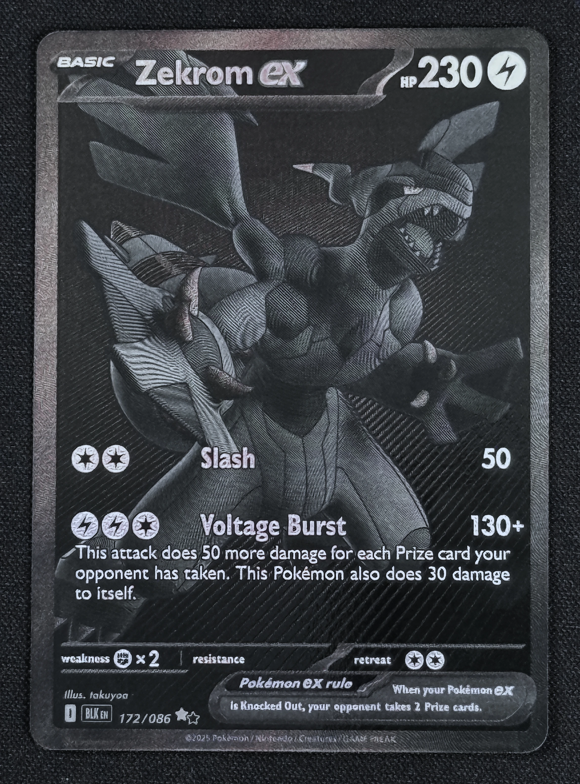 Zekrom ex - 172/086 - SV: Black Bolt