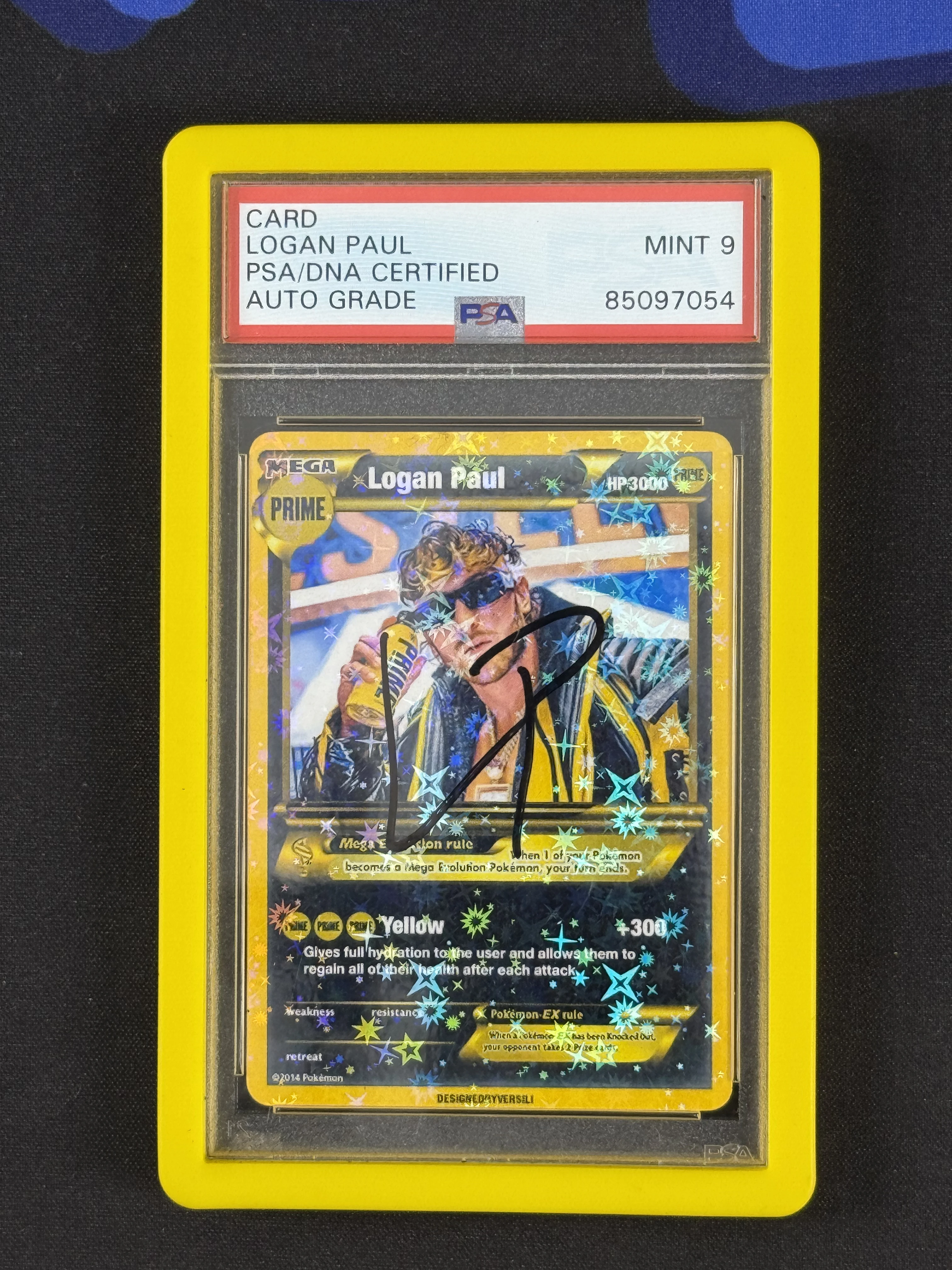 LOGAN PAUL (PRIME LEMONADE) SIGNED & GRADED 9