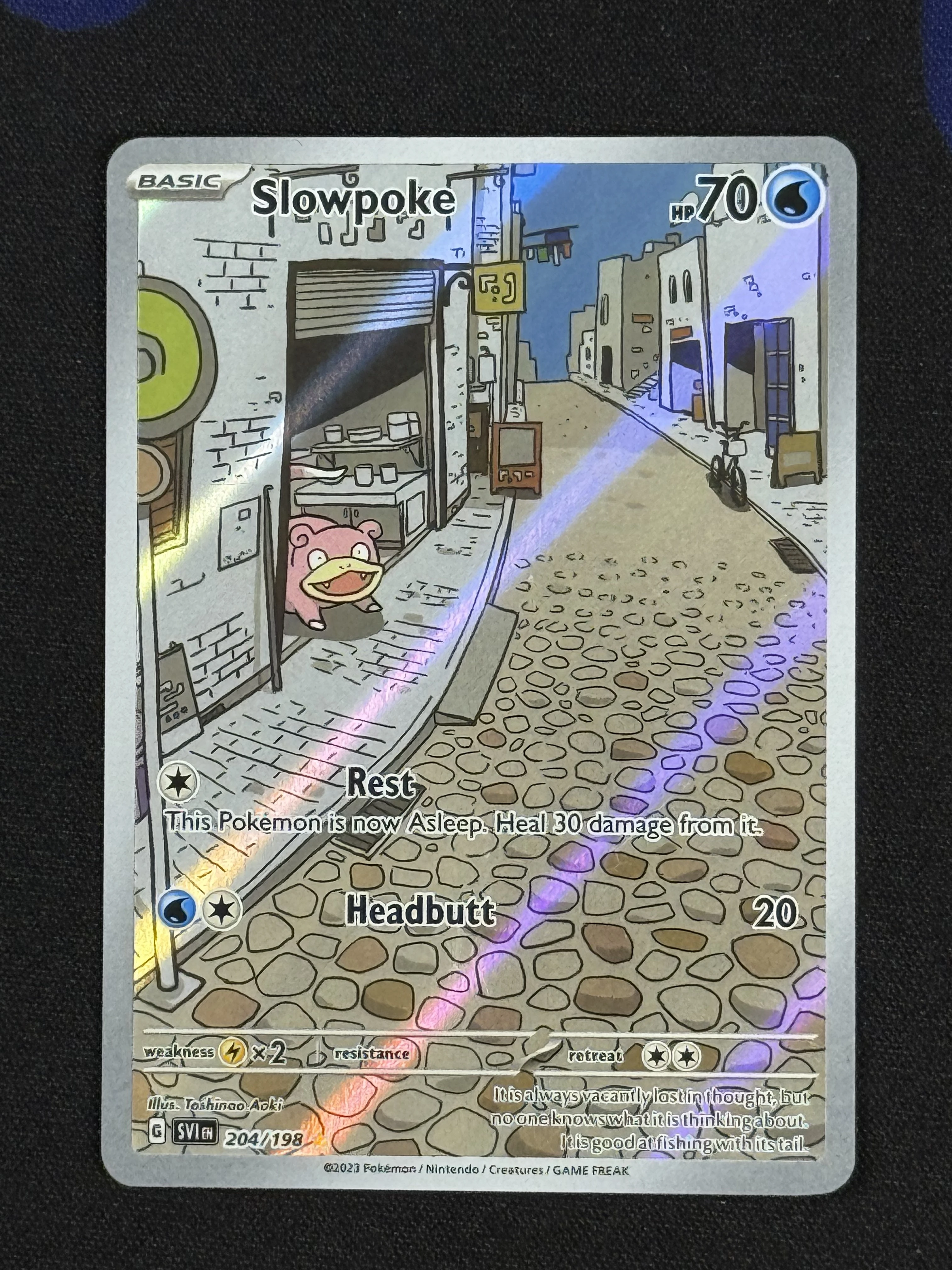 2023 POKEMON SVI EN-SCARLET & VIOLET ILLUSTRATION RARE #204 SLOWPOKE