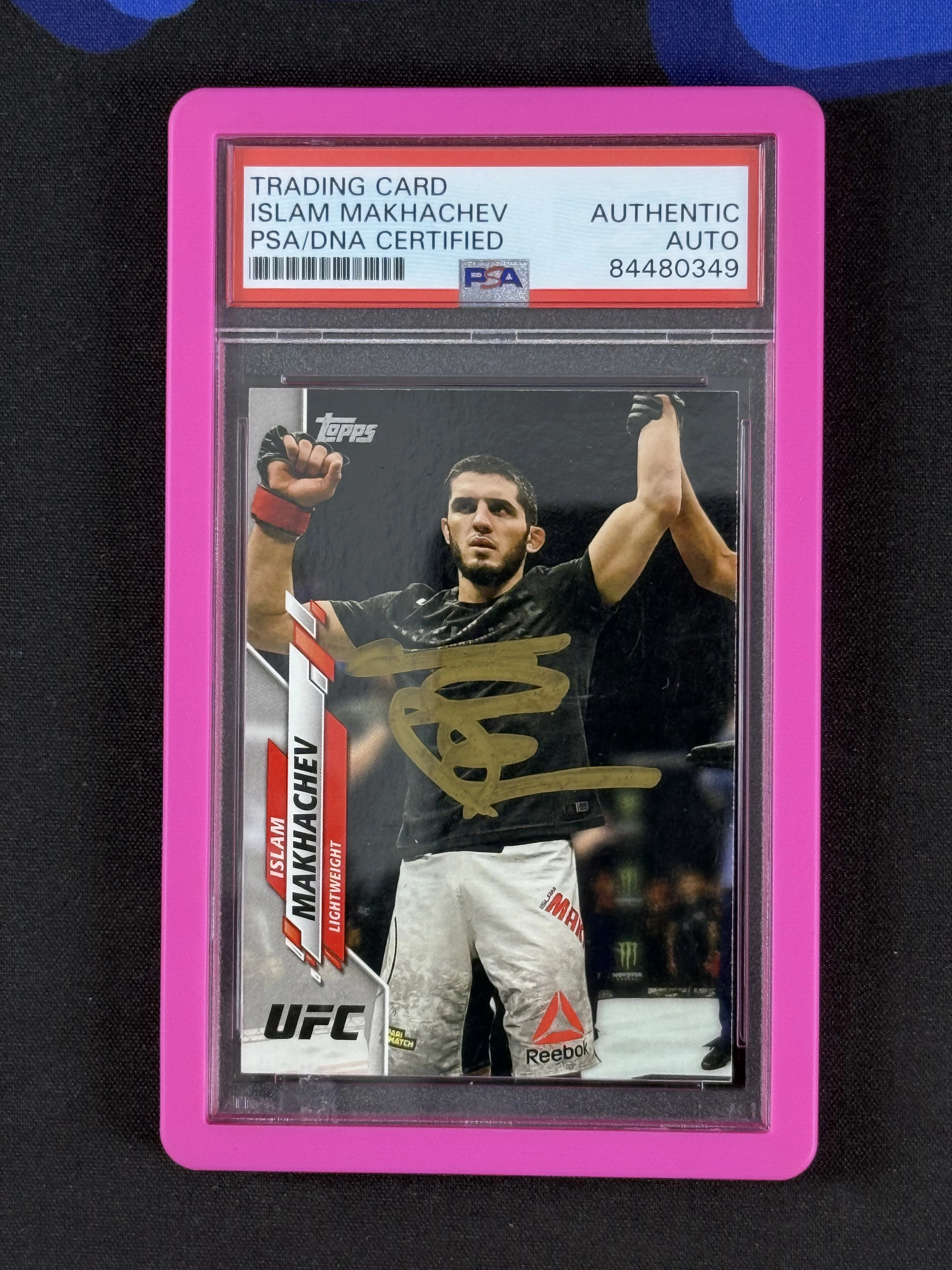 ISLAM MAKHACHEV SIGNED UFC PSA DNA