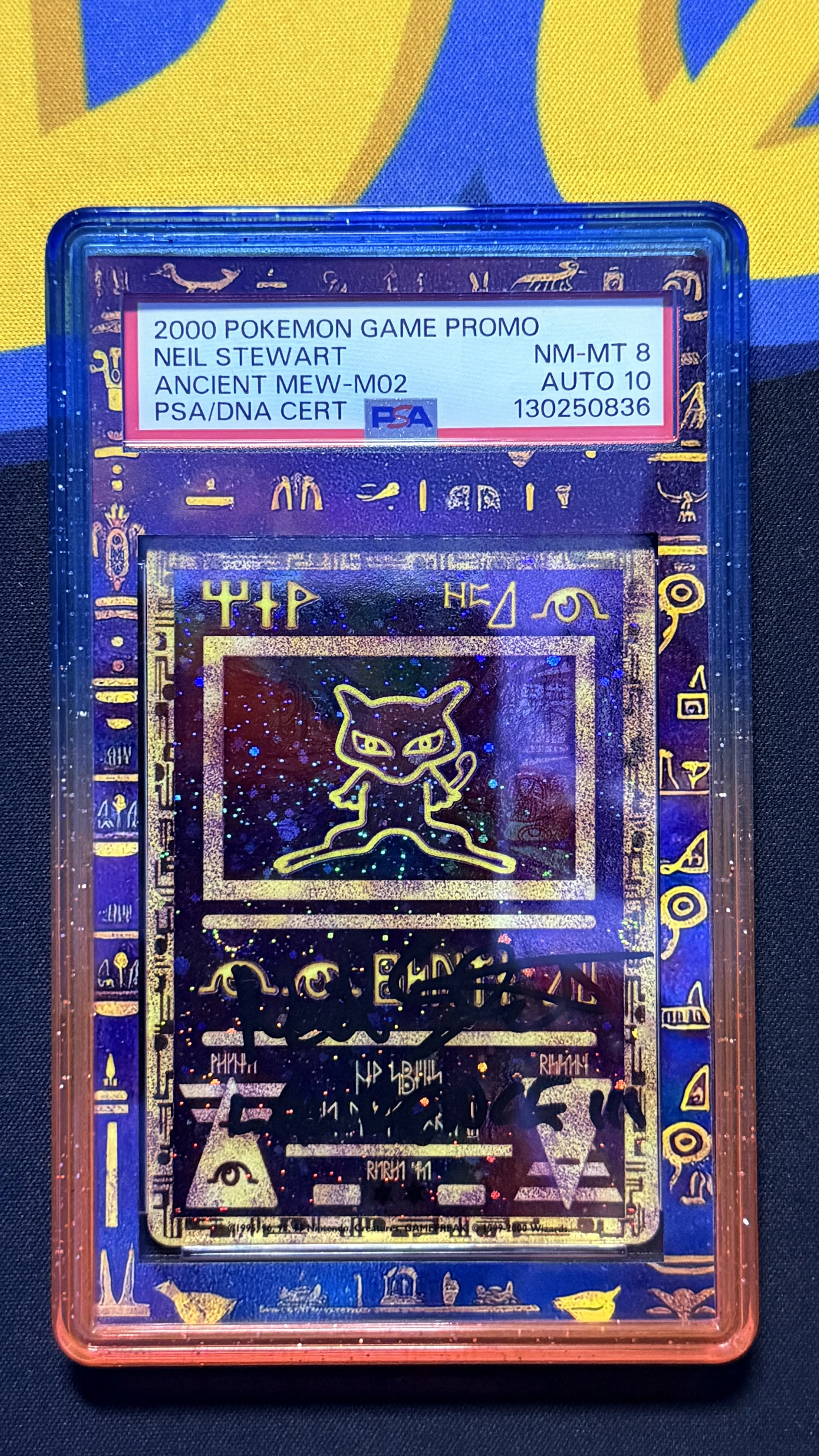 Ancient Mew PSA/DNA 10 Year 2000, Signed by Nail Stuart